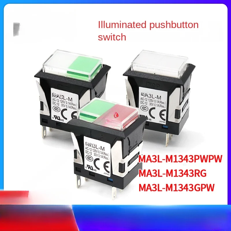 New original genuine MA3L-M1343PWPW/RG/GPW two-color lighting button switch