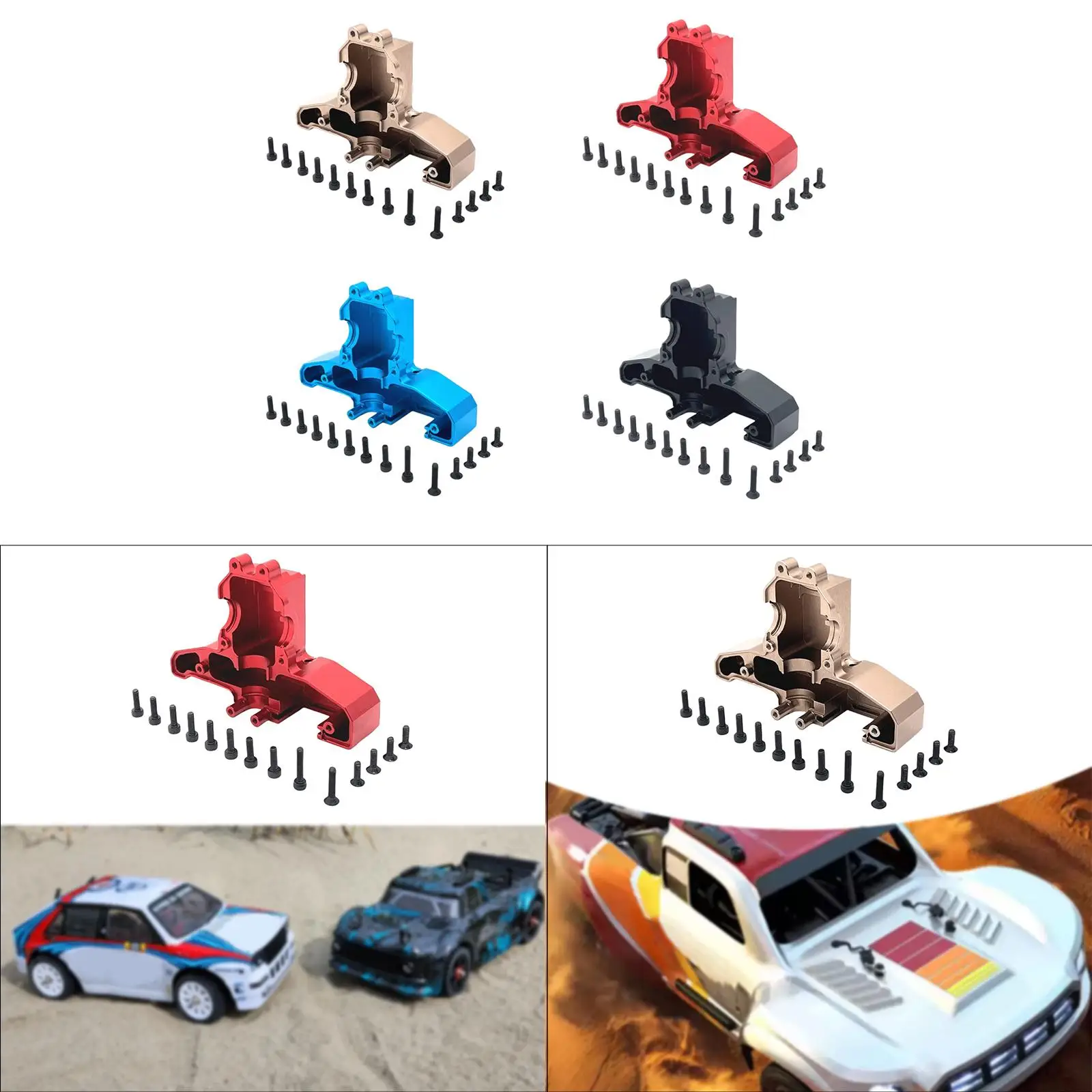 

RC Car Rear Bottom Chassis Plate Lightweight Upgrade Part DIY Modified Replace Sturdy Aluminum DIY Accs for 1:14 14302