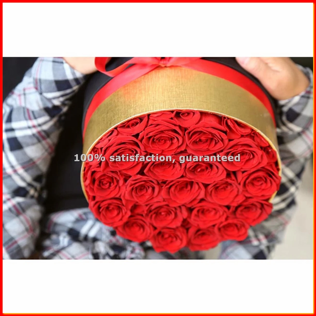 

Romantic Level A Eternal Rose in Box Gifts Wife Real Rose Preserved Flower Gift Set Home Decor Valentines Day Wedding-D-ABLM
