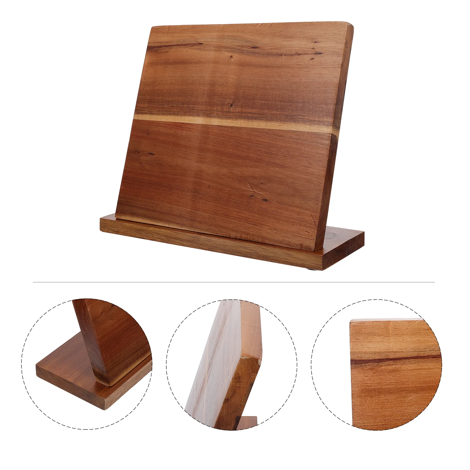 

1 pc Wooden Knife Holder Cutters Storage Rack Strong Magnetic Force No Stain No Water Accumulation Kitchen Tool