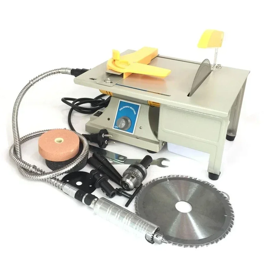 Jewelry Factory Gemstone Cutting Machine Trim Saw and Polishing Machine with Shaft