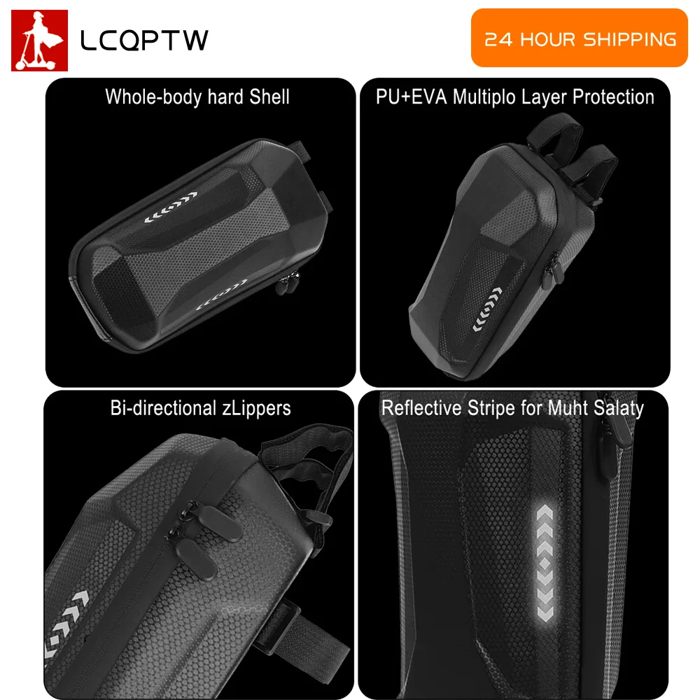 Bolsa frontal para guidão de veículo elétrico, à prova d'água, à prova de chuva, peças para inokim ox oxo para ninebot f20 f30 f40 scooter elétrica