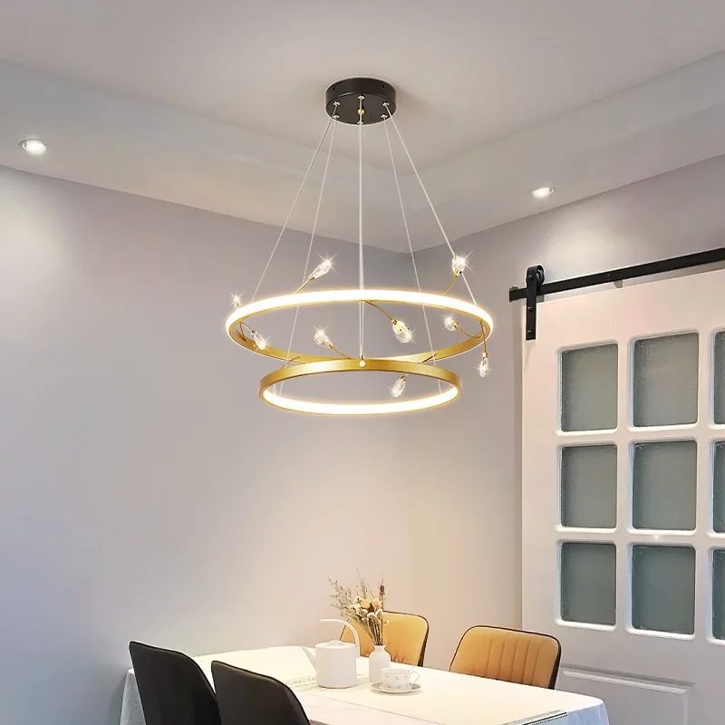 LED Luxury Pendant Island Lights Modern Chandelier Lighting Living Room Bedroom Dining Lamps Decor Light Fixtures for Celling