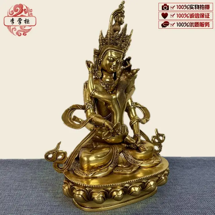 New Nepalese tantra Tibetan biography, pure copper double body happy Buddha Mingfei Buddha statue Eros ornament collection bouti