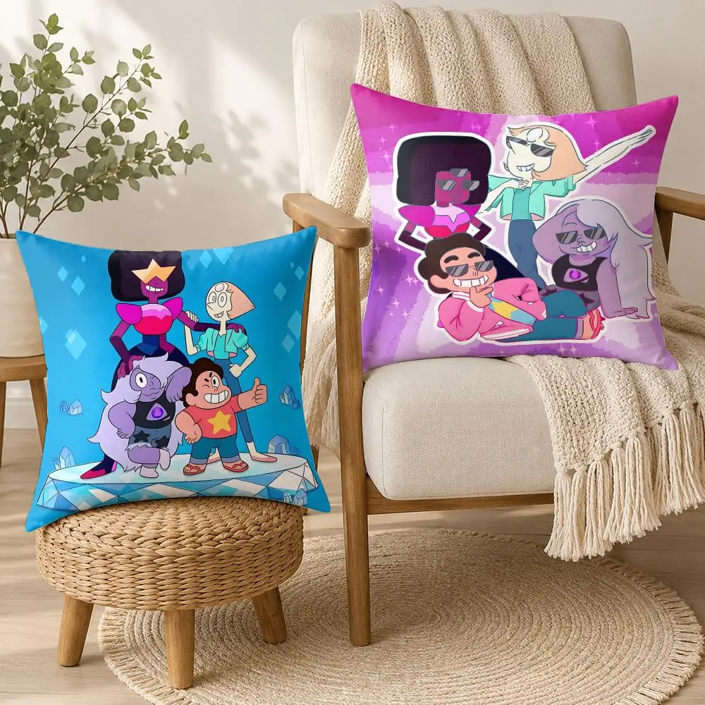 S-Steven Universe Future Cushion Cover Square Decorative Throw Pillow 40x40cm For Sofa Bedroom Living Room Home Decor