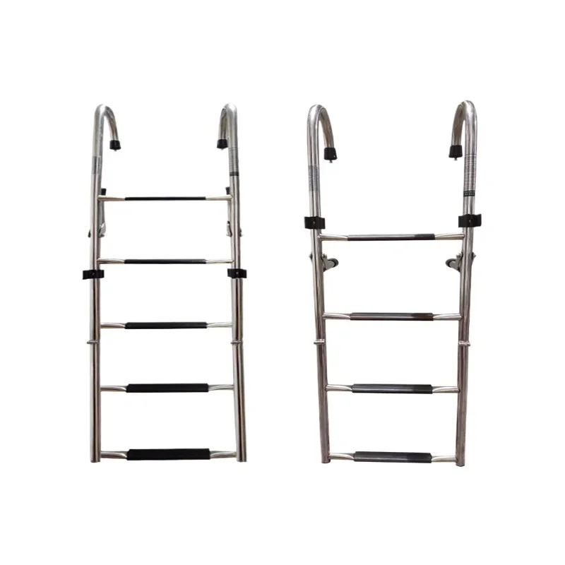 

Boarding ladder Hanging stainless steel with curved folding ladder 2 + 2/2 + 3 ladder Telescopic Speedboat yacht marine
