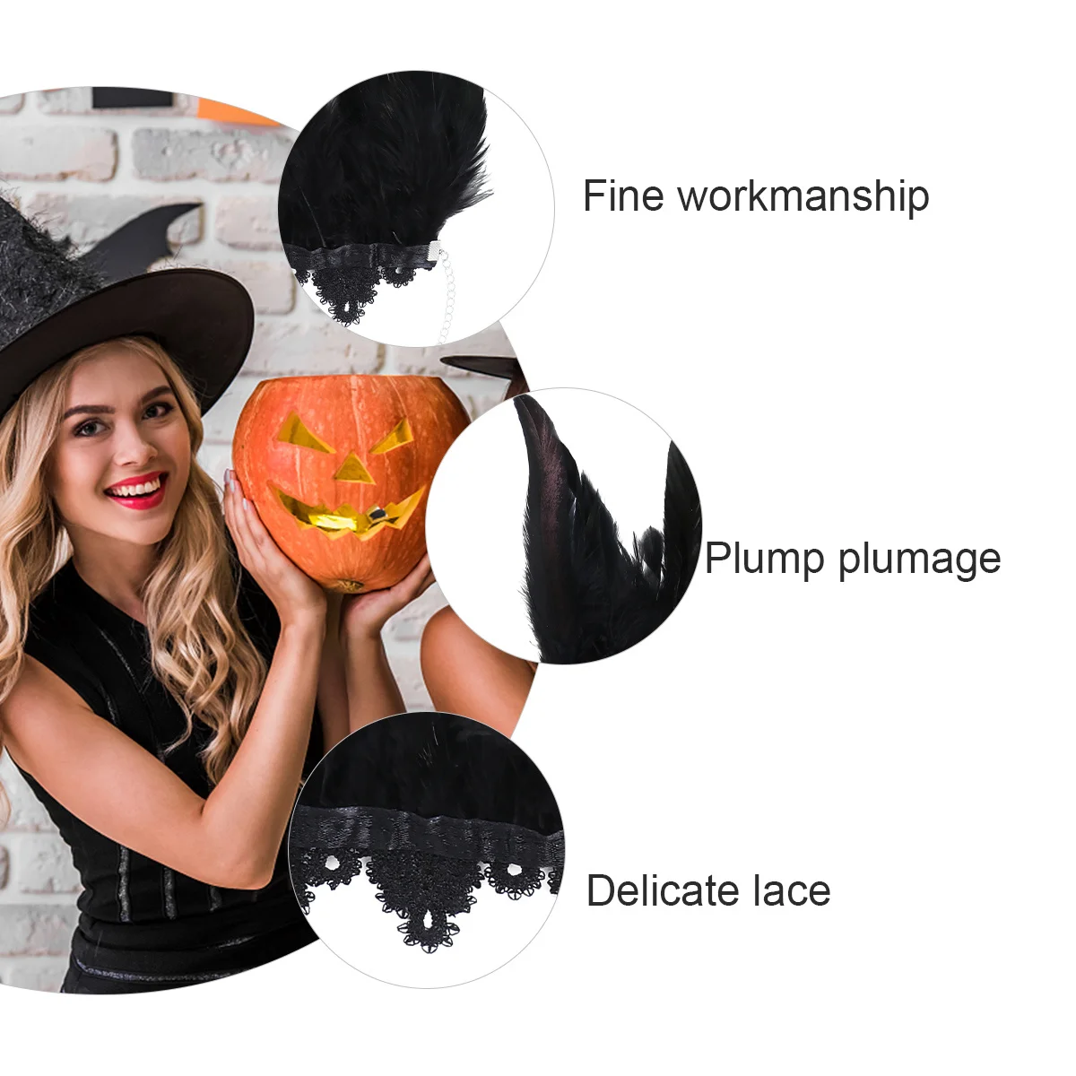 

2PCS Halloween Cuff Jewelry Cloth Material Decorative Sleeve Props Party nament Necklace Halloween Cuff Accessories