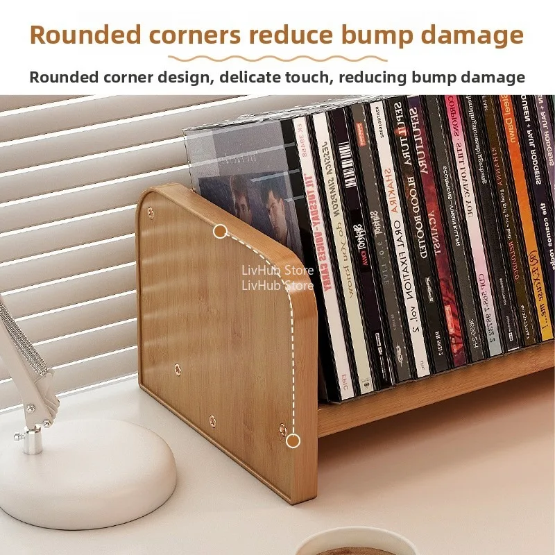 CD Holder Desk Rack Organizer, Cute Holds 30 CD Case Game Disc Display CD Holder Stand, CD Storage/Shelf/Tower/for Theatre Room - view 3