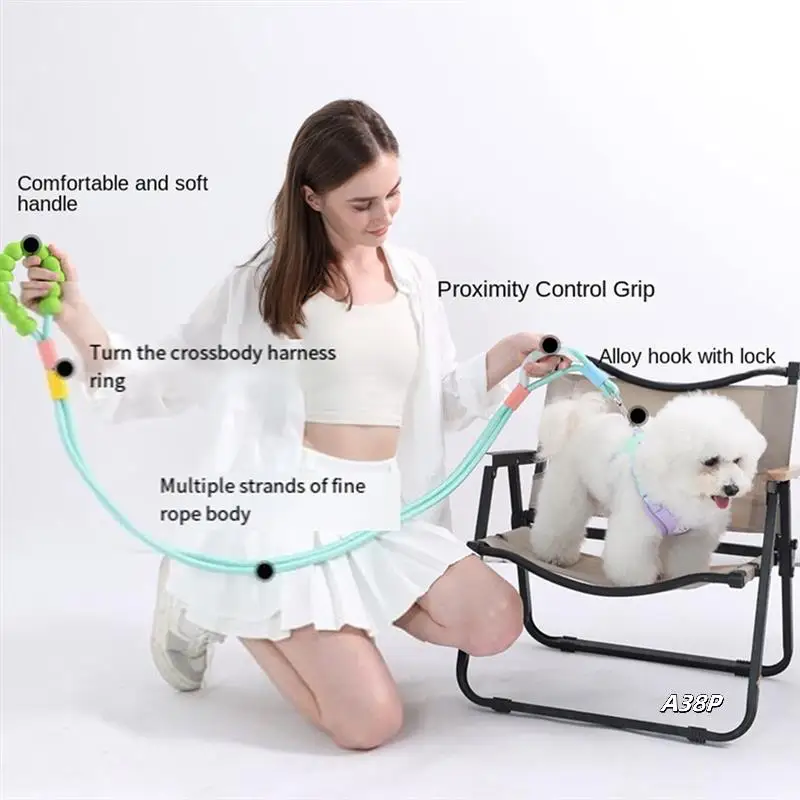 

Pet Traction Rope Multifunctional Adjustable Traction Rope Explosion-Proof Crossbody P Rope