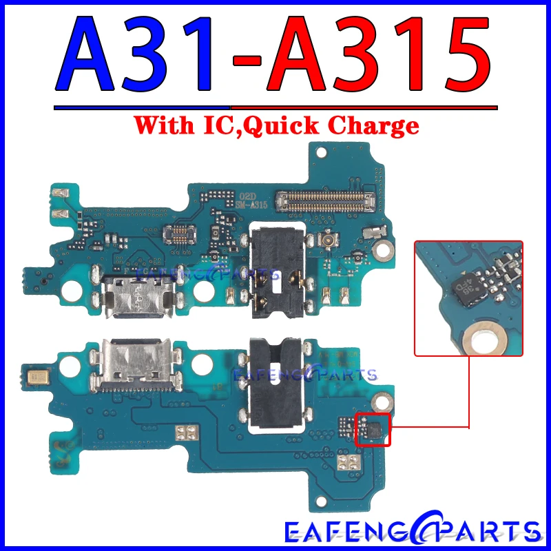 Port ładowarki dokującej USB do Samsung Galaxy A01 Core A11 A21 A21S A31 A41 A51 A71 Moduł płytki ładującej