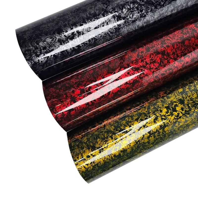 

1.52x18M Wholesale Factory Price 2D 3D 4D 5D 6D 7D High Gloss Black Carbon Fiber Texture Vinyl Film Car Body Wrapping Sticker