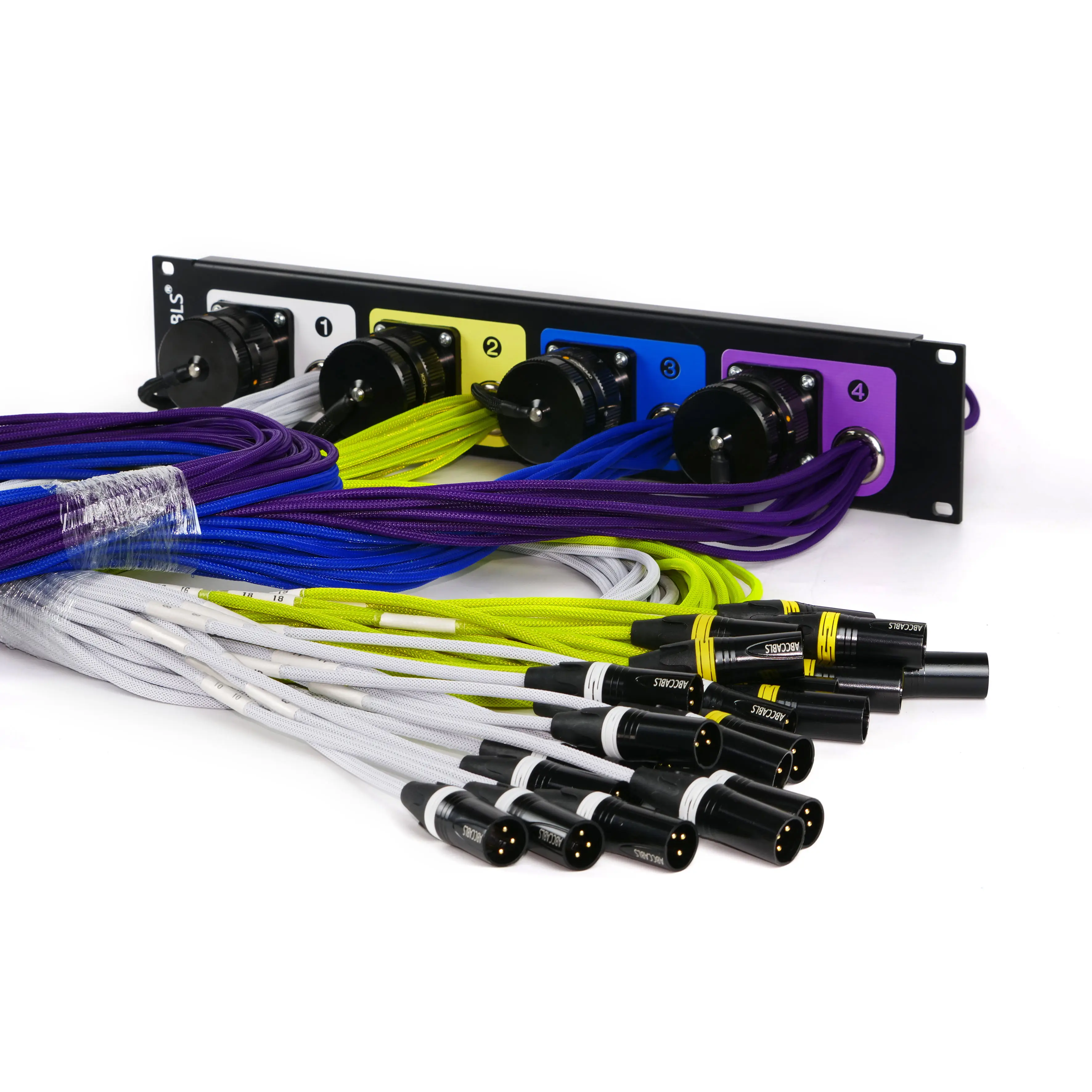 Audio Splitter 4*12 Channel Microphone Speaker Audio 37P 54P 85P 3-way Bidirectional ISO Panel Split Box