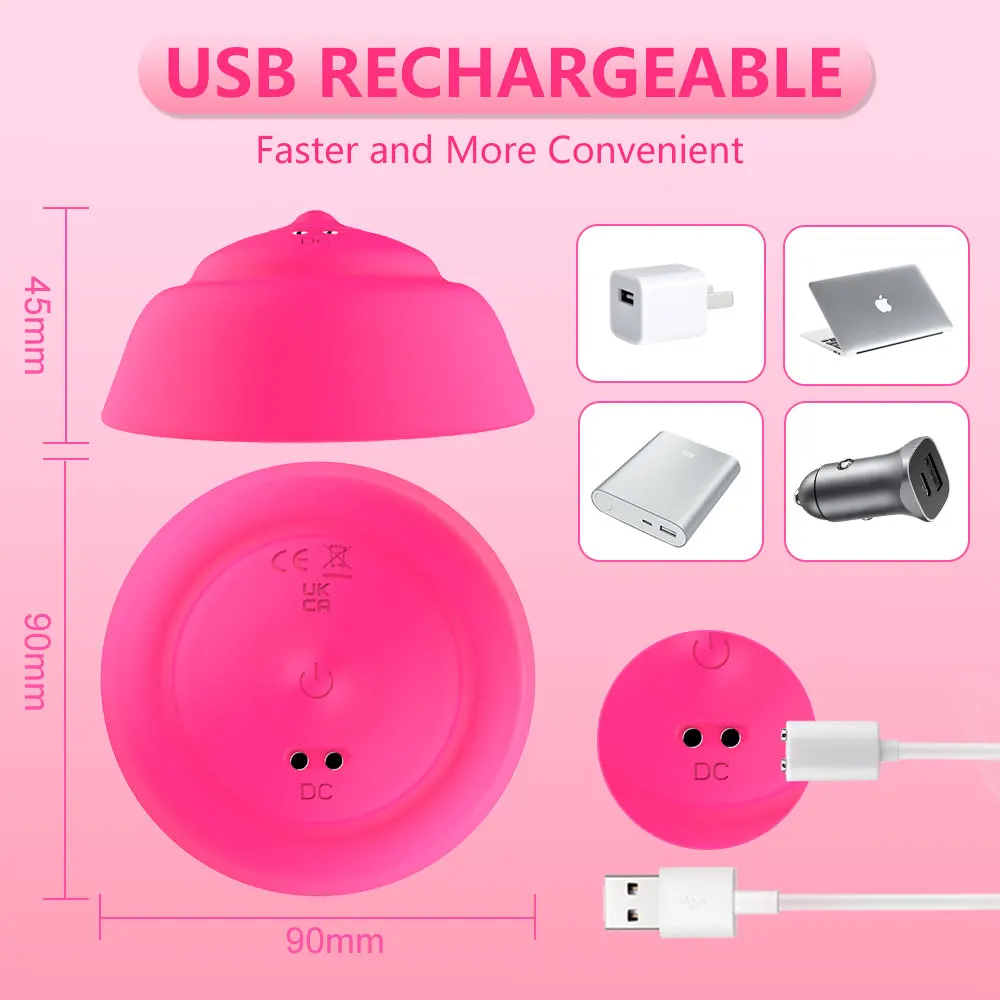 Nipple Stimulation Vibrators Breast Enlarge Massager 10 Speeds Wireless Remote Control Sex Toys for Women Female Masturbator