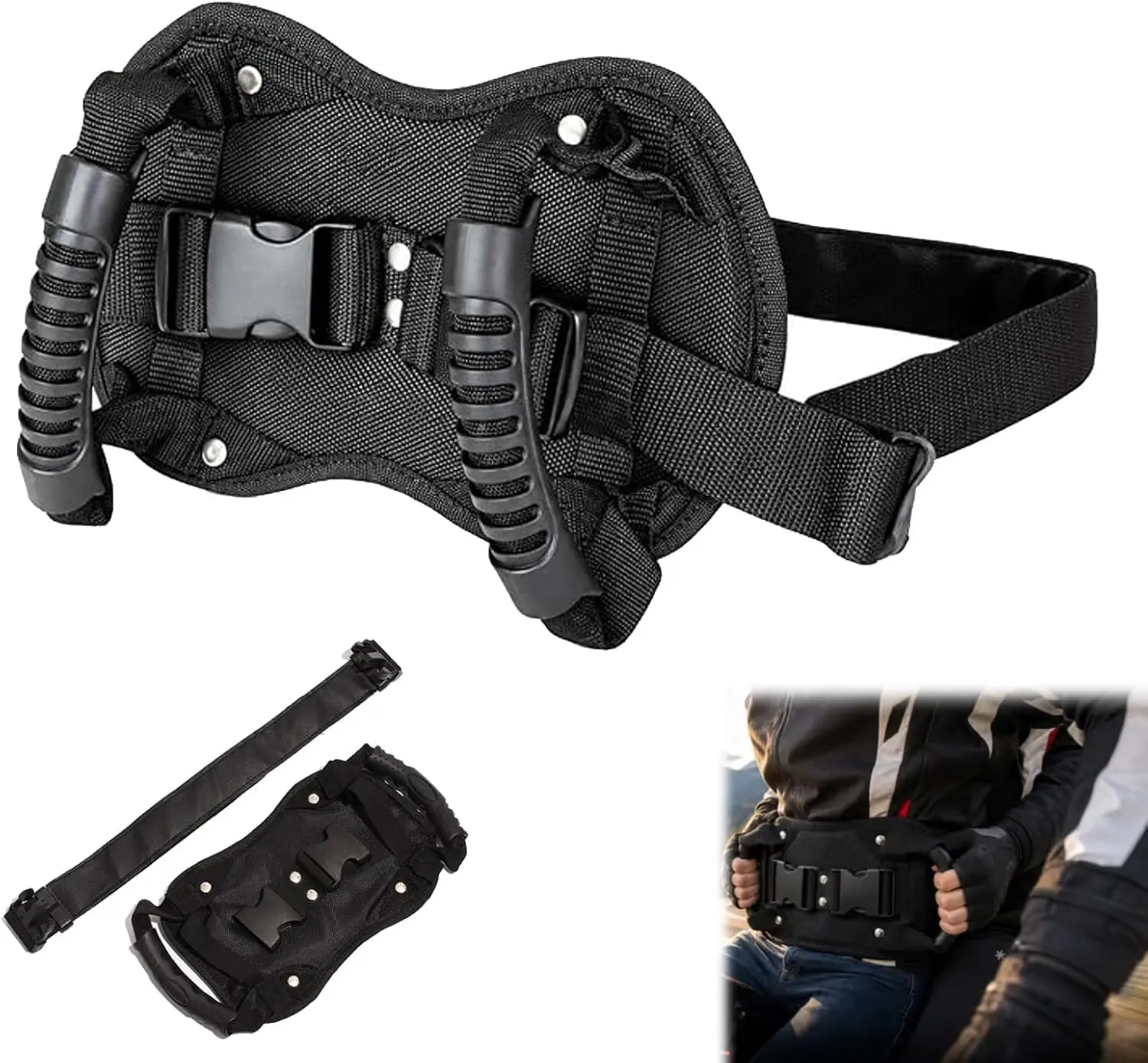 Beach Snowmobile Rear Seat Armrests Universal Safety Passenger Grab Handles for Motorcycle ATV Dirt Bike Heavy Duty Accessories
