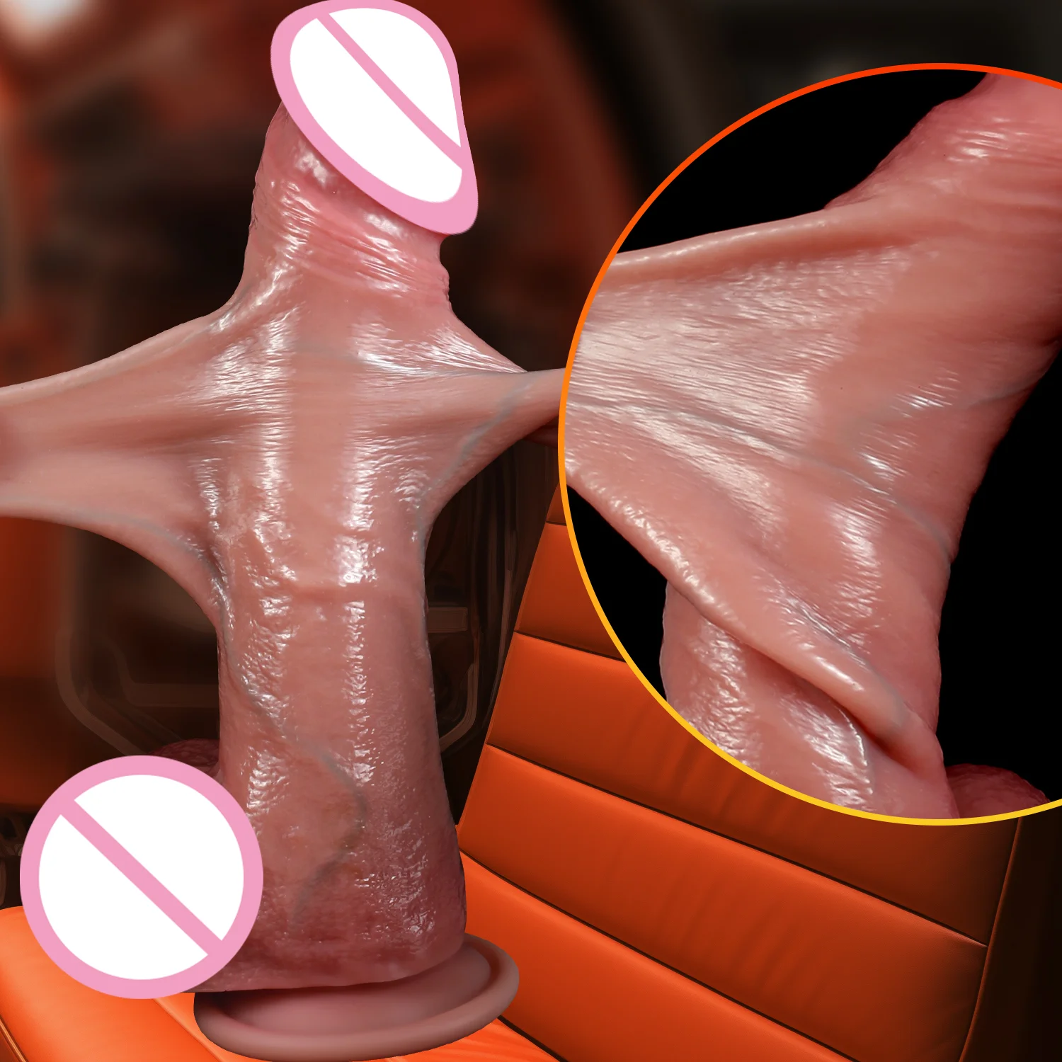 2 in1 سوبر واقعية دسار القضيب انزلاق القلفة + القذف كبير ديك الاختراق الشرج الإناث الاستمناء مثير الجنس لعب الكبار