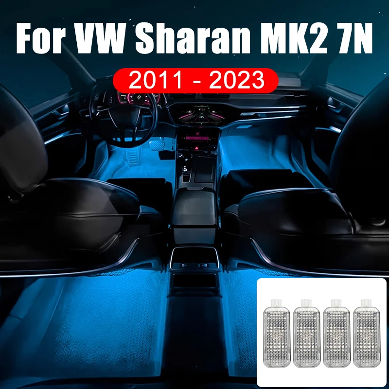 For Volkswagen VW Sharan MK2 7N 2011 2012 2013 2014 2015 2016 2017 2018 2019 20202 2021 2022 2023 Car Footwell Light Accessories