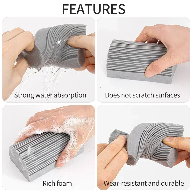 1PCS Magical Damp Clean Duster Sponge Dusting Wet Duster Powder Cleaning Sponge Dust Removal Dusters for Home Kitchen Cleaning