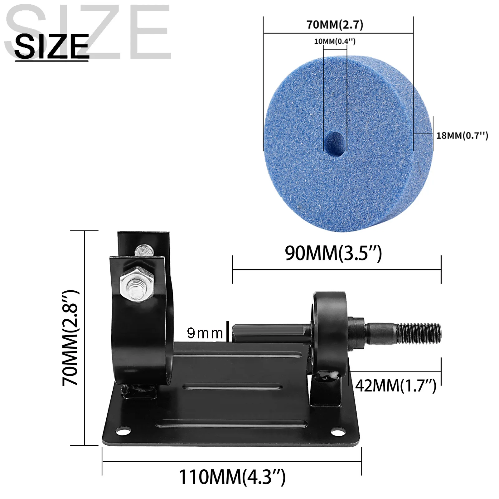 Hand Electric Drill To Grinder Machine Sander Conversion Head Kit Stand Holder for Metal Wood Jewelry Glass Polishing