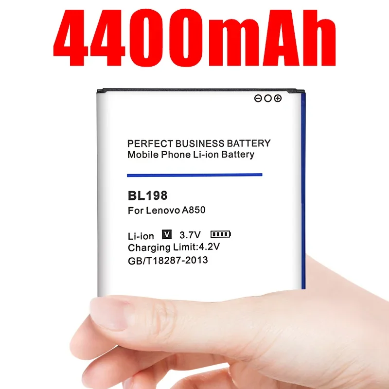 4400mah Bl198 Bl-198 Battery for Lenovo A850 A860e S890 A859 A830 K860 K860i A678t S880 S880i