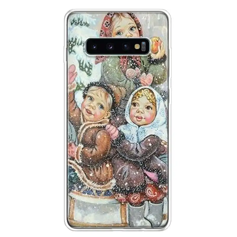 Russian Matryoshka Dolls Custom Phone Case For Samsung S21 S23 FE S20 Plus Galaxy S24 S22 Ultra Capa S10 S10E S9 S8 S7 Edge Cove