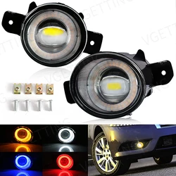 Angel Eye Fog Lamp For Nissan Altima Sylphy Bluebird Versa Urvan Note X-Trail T30 Rogue T32 Fuga Y50 LED Daytime Running Lights