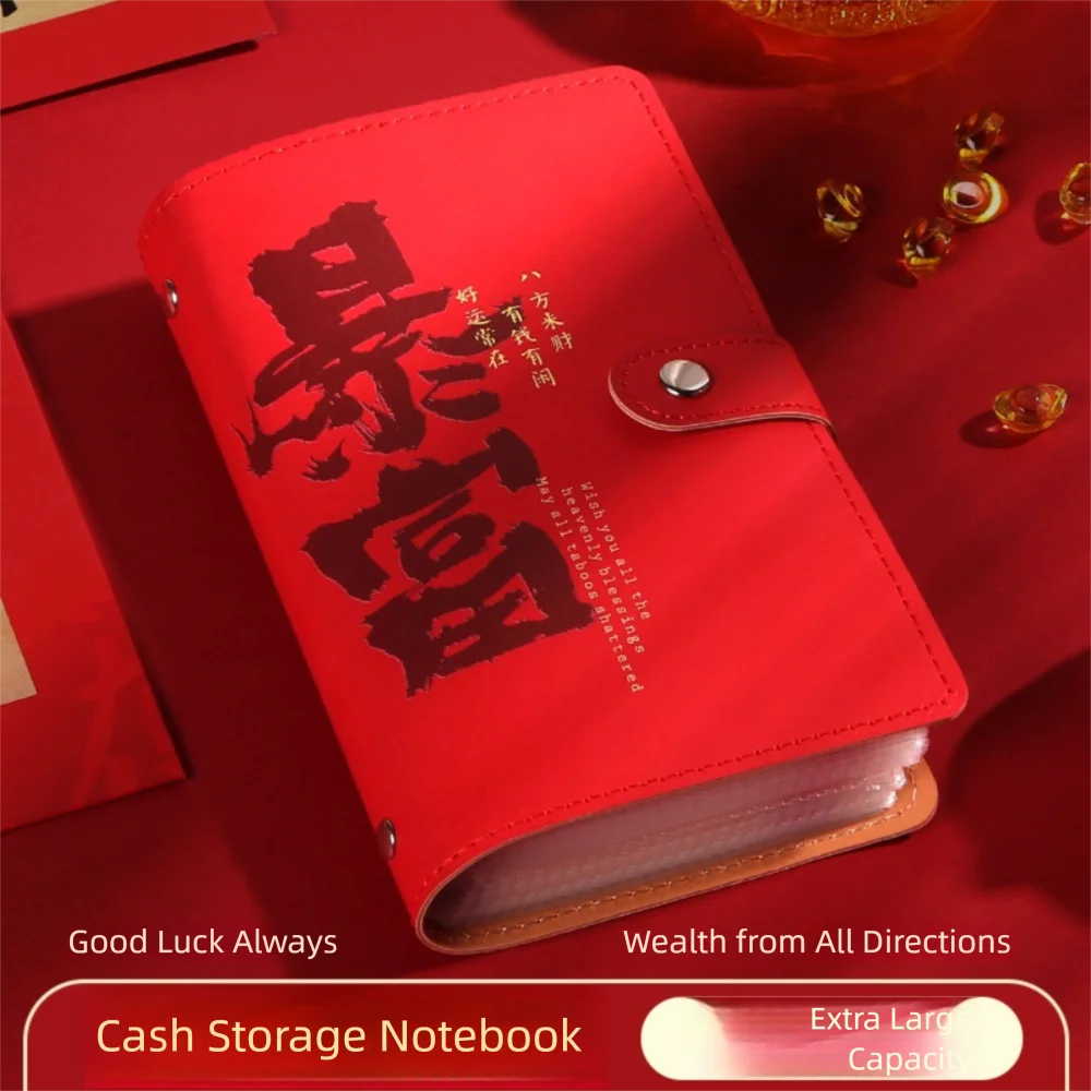 Get Rich Overnight 100 Envelopes Money Saving Challenge PU Save Money Money Collection Book Large Capacity Reusable