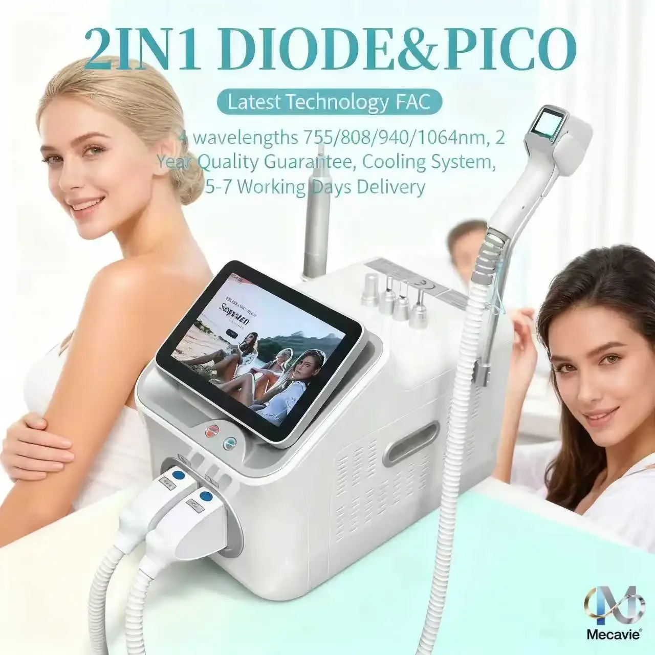 

Лазерный диодный аппарат 4000 Вт для безболезненного удаления волос 755/808/1064 нм Soprano Titanium Ice Platinum с 4 длинами волн для салонов красоты