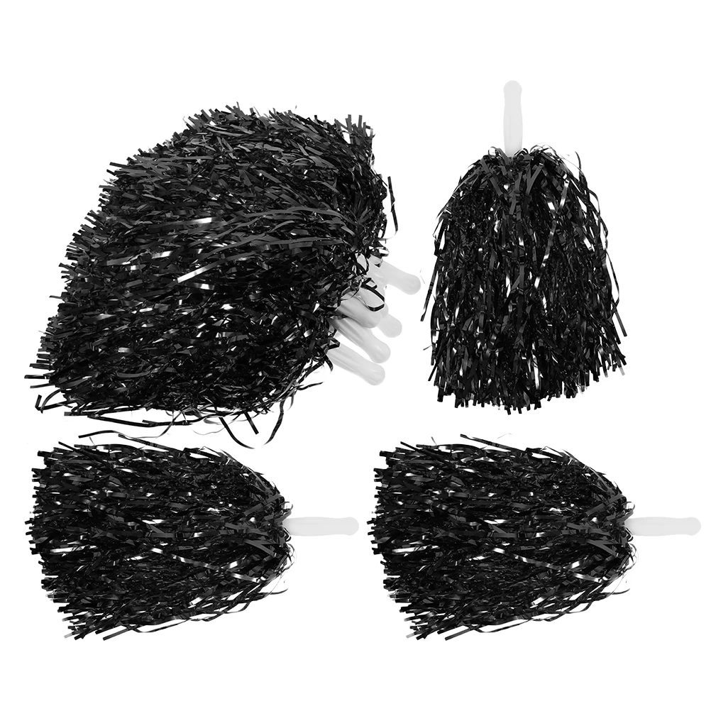 

15pcs Cheer Pompoms With Handles Lightweight Sparkling Pom Poms For Sports Events Basketball Football Gymnastics Compact