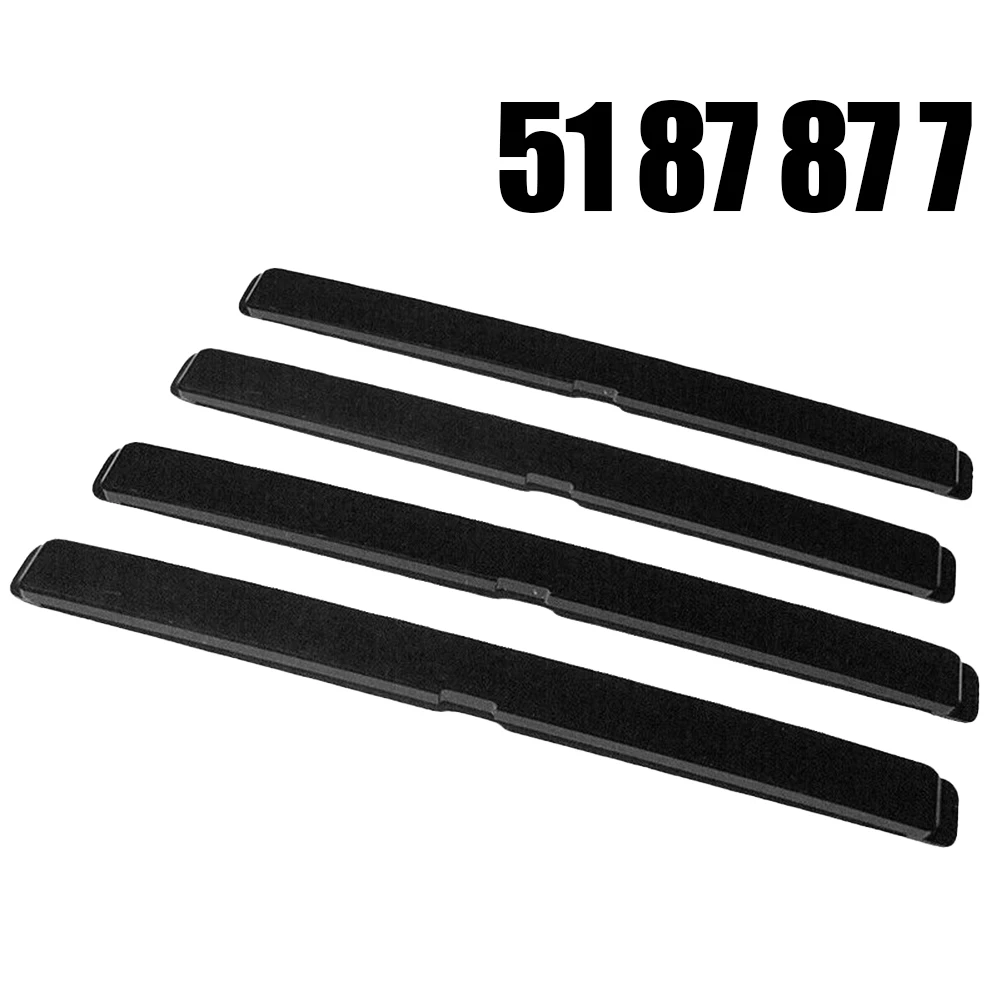 4pcs Cover Roof Carrier 51 87 877 51 87 878 Front Rear For Opel Astra Roof Carrier Black Plastic Travel Car Accessories