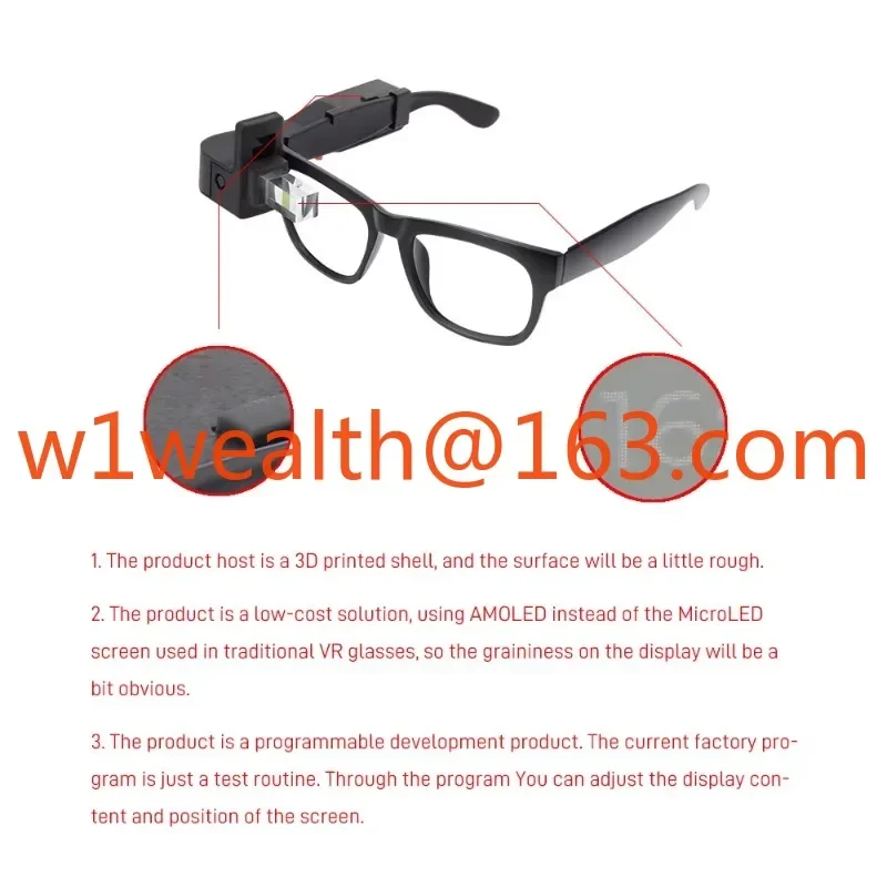 

BHl260AP self-learning smart sensor supports WiFi Bluetooth T-Glass AR glasses ESP32-S3 1.1-inch AMOLED display module