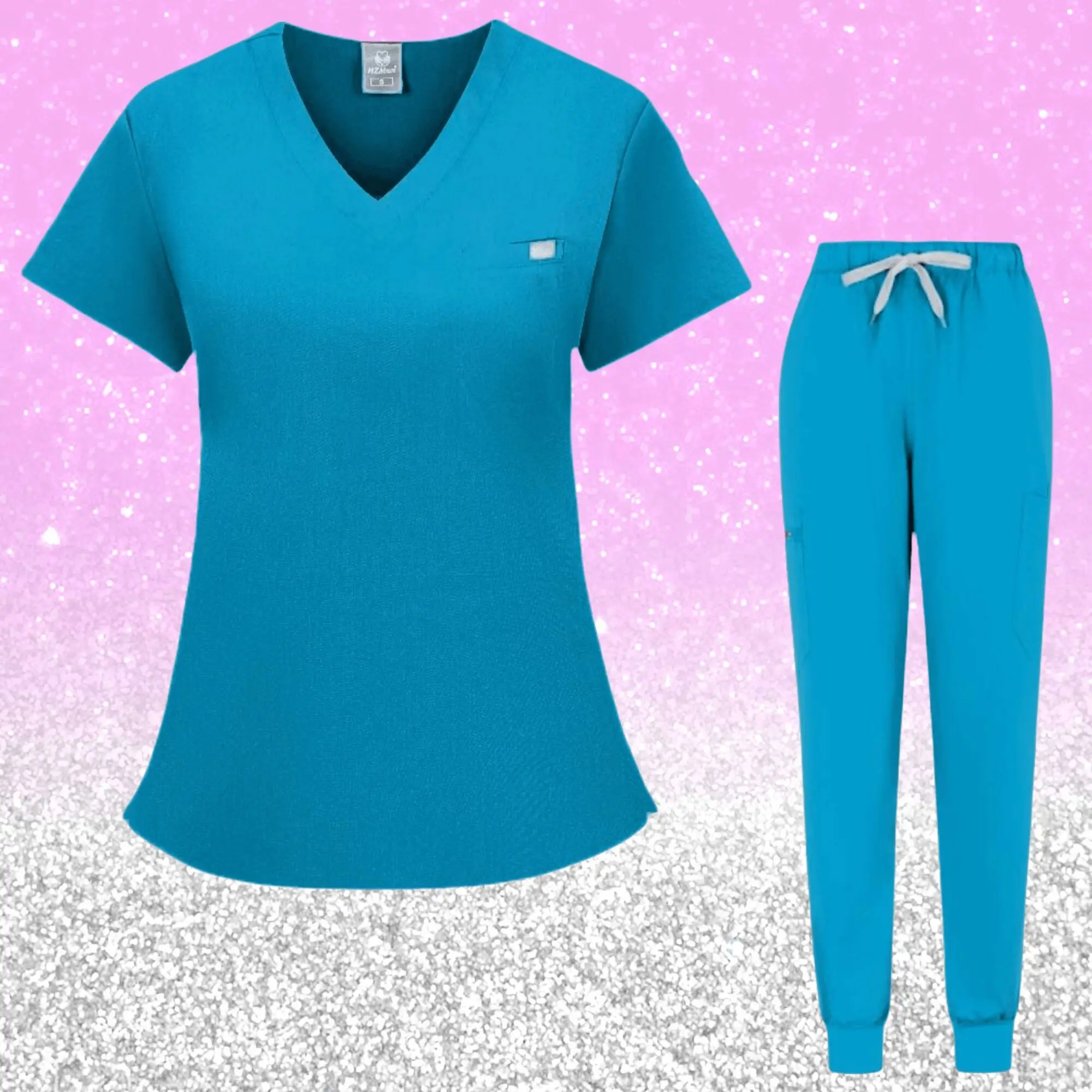 Uniforme de sala de operação para hospital, Conjunto Scrubs Trabalho, Suprimentos Médicos, Enfermeira Cirurgia Dental Suit, Vestuário por atacado