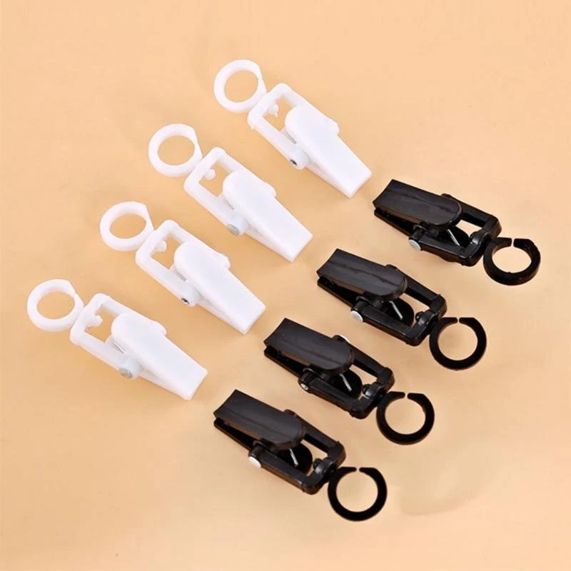 10Pcs Plastic Rotatable Hanging Towel Clips Multipurpose Hangers Strong Small Curtain Clip Practical Laundry Hook