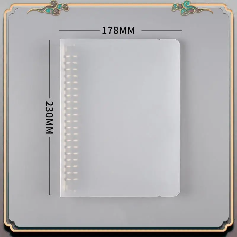 

A46M-6-Ring Binder Plastic File Folder, Suitable For Letter-Sized Office Supplies A5