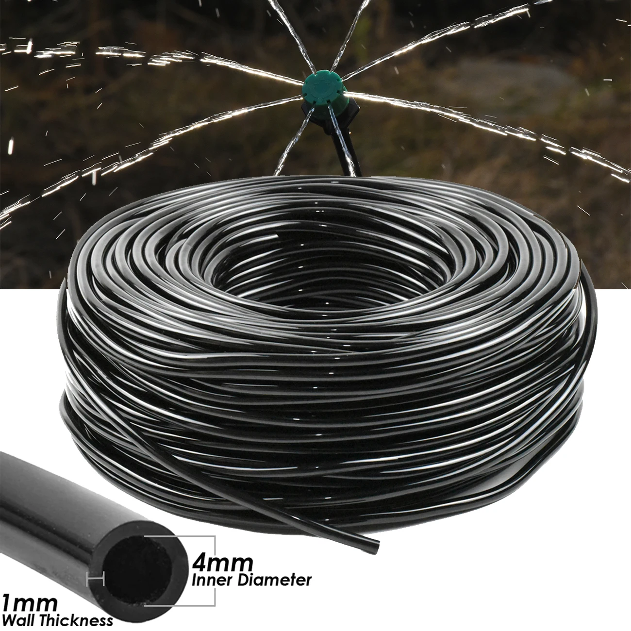KESLA Outdoor 5M-30M Beschlagen Kühlung Garten Bewässerung Bewässerung System Kit 1/4'' Zerstäuber Düsen 4/7mm Schlauch Gewächshaus Terrasse – Detail 3