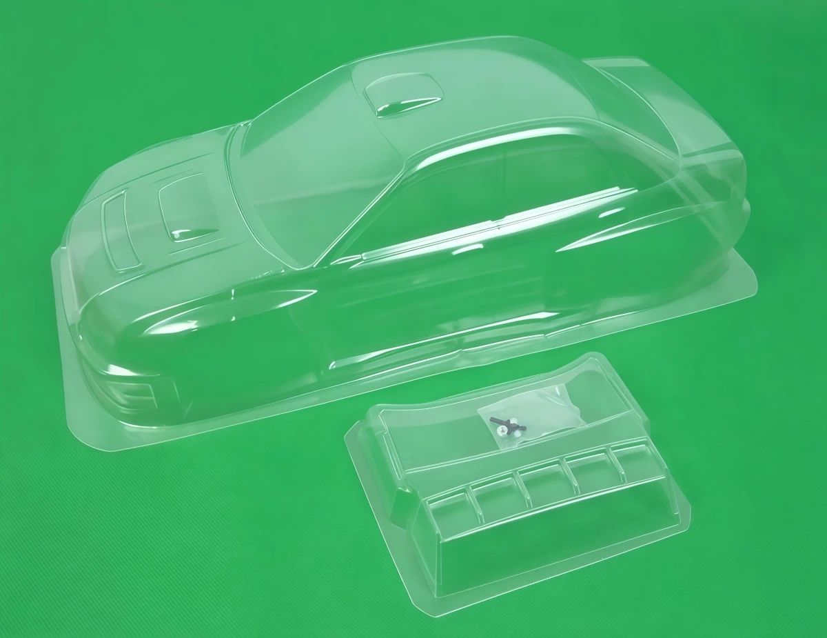 TC004 1/10 Impreza WRC 2004 Clear PC Rally Body Shell 190mm With Rear Wing & Decals RC Rally Car Upgrade Parts
