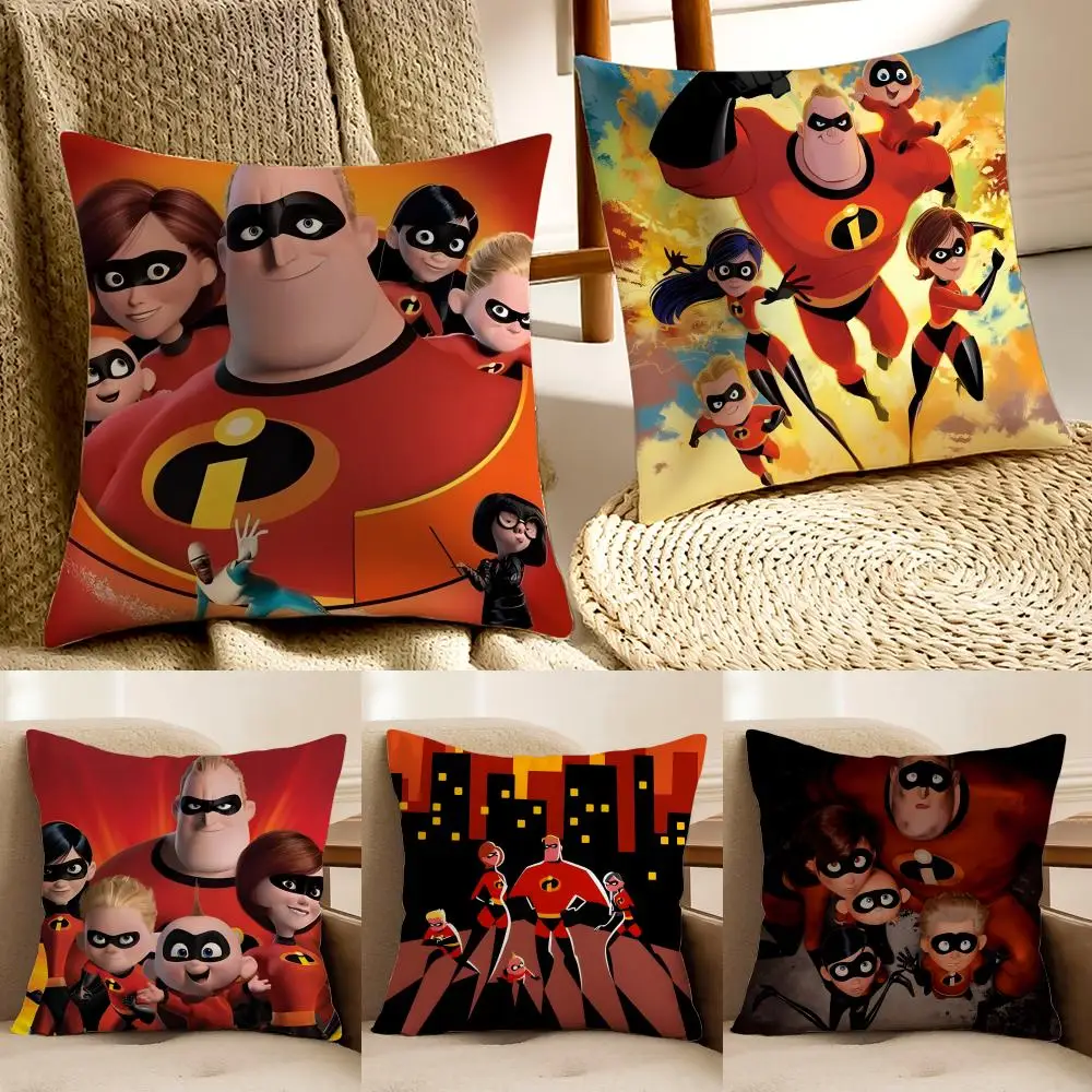T-The Incredibles Kissenbezug, Kissenhülle, Anti-Staubmilben-Kissenbezug für Wohnzimmer, Sofa, Dekokissen