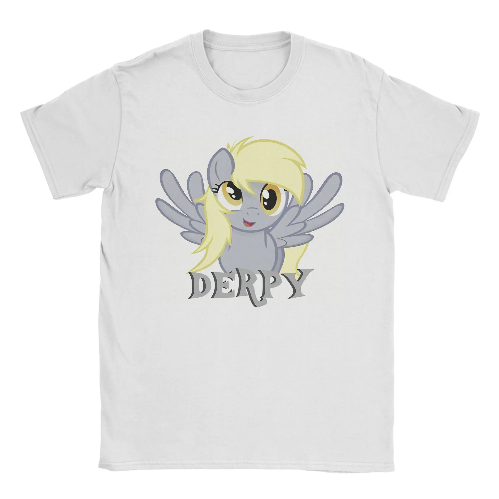 Men Muffins Derpy Hooves T Shirts Derpy  Pure Cotton Clothing Novelty Short Sleeve O Neck Tees New Arrival T-Shirts