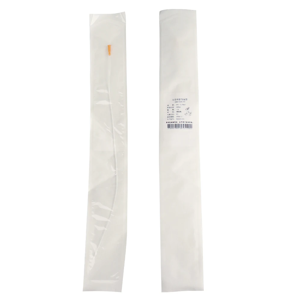 Polyurethane 4Fr Single-cavity Urinary Catheter with Holes on Both Sides for Dogs
