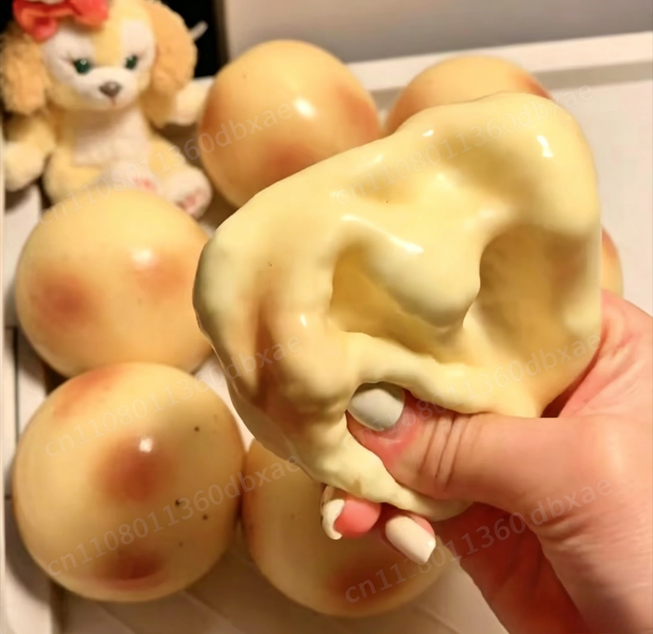 1PCS Crispy Fried Potato Thin and Soft Pure Handmade DIY Stress Relief Fidget Ball