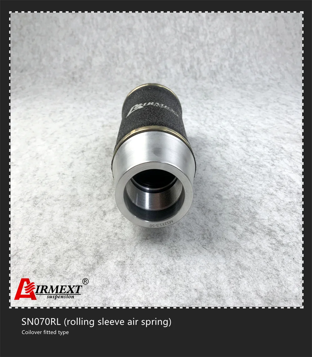 SN070RL-BCR/Fit BC BR type coilover(M53*2-50) airspring rolling lobe sleeve type shock absorber pneumatic air suspension