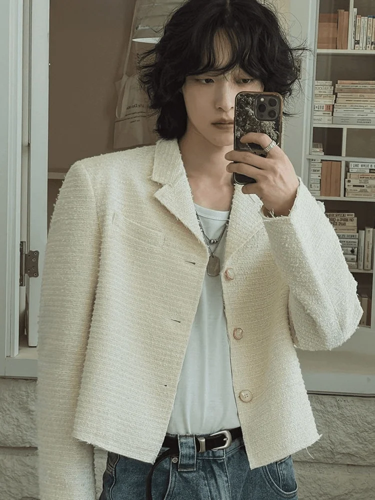 

Куртка-пальто Cleanfit в корейском стиле с наплечниками, высококачественная, для мужчин и женщин, осенняя, модная, с наплечниками, в западном стиле