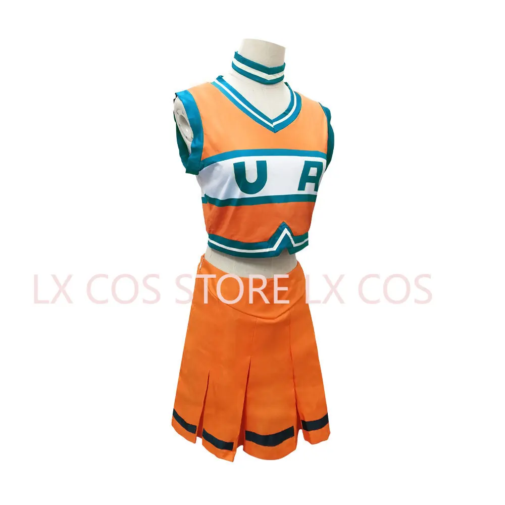 Anime  Cheerleaders Uniform Ochako Tsuyu bnha Cheer Uniform Cosplay Costume Girls Dress