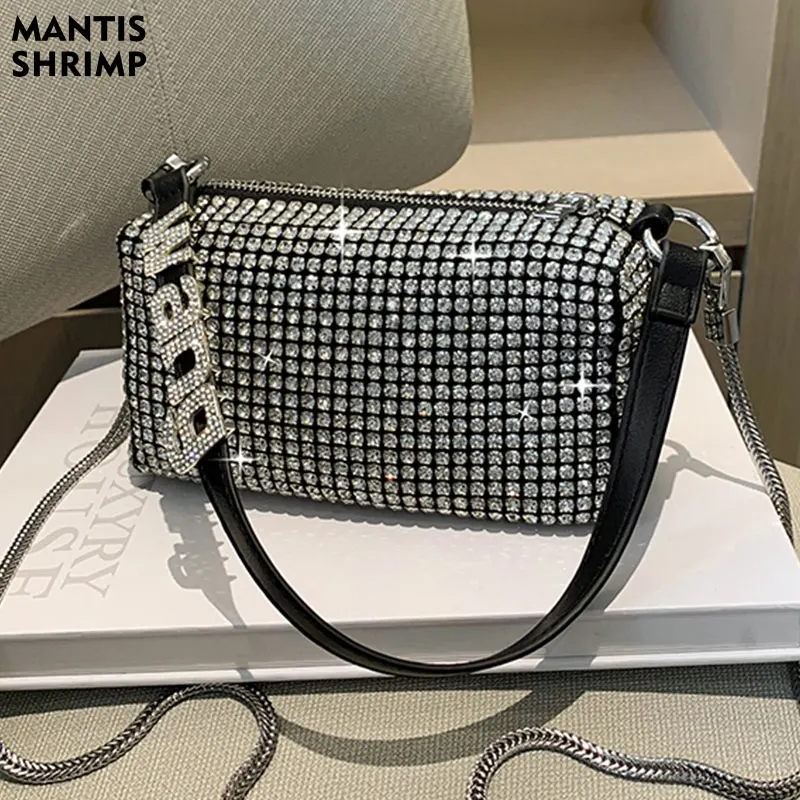 

Women Bag Super Quality Handbags Designer Fashion Chains Shoulder Bags for Woman Shiny Messenger Blingbling Shoulder Crossbody