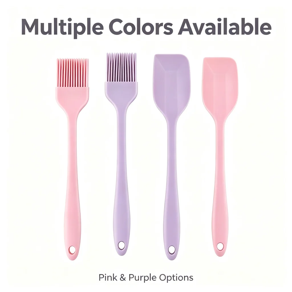 Silicone Wax Brush & Spatula Set Food Grade Heat Resistant Reusable for Paraffin Wax Warmer Hair