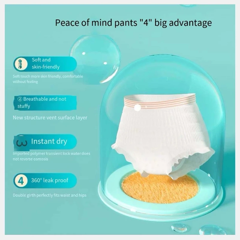 Mianzhirun XL size big size Adult diapers with panties medium Women Leak Proof Postpartum Menstrual Absorbent Period Panties