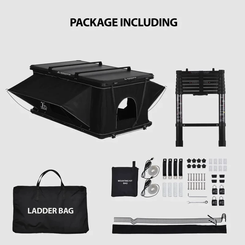 Multifunctional Aluminum Frame Automatic Folding Car Rooftop Tent Universal Offroad Camping Accessories