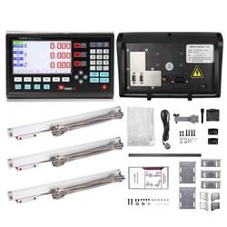 YH800-3 YH800-2 BIG LCD Dro Digital Readout Kit Set 5U 5V TTL Linear Scales Linear Optical Ruler 100 200 300 500 600 800 1000