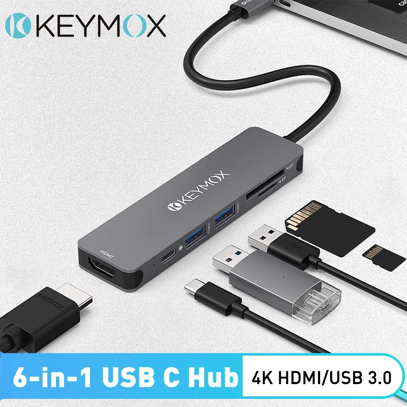 

USB-разветвитель для ноутбука, Аксессуары для ноутбуков USB C концентратор 3.0 переходник usb на type c Док-станция для HDMI PC Адаптер Multi usb разветвитель картридер Extensor для Macbook Pro Air M1 Nintendo Switch