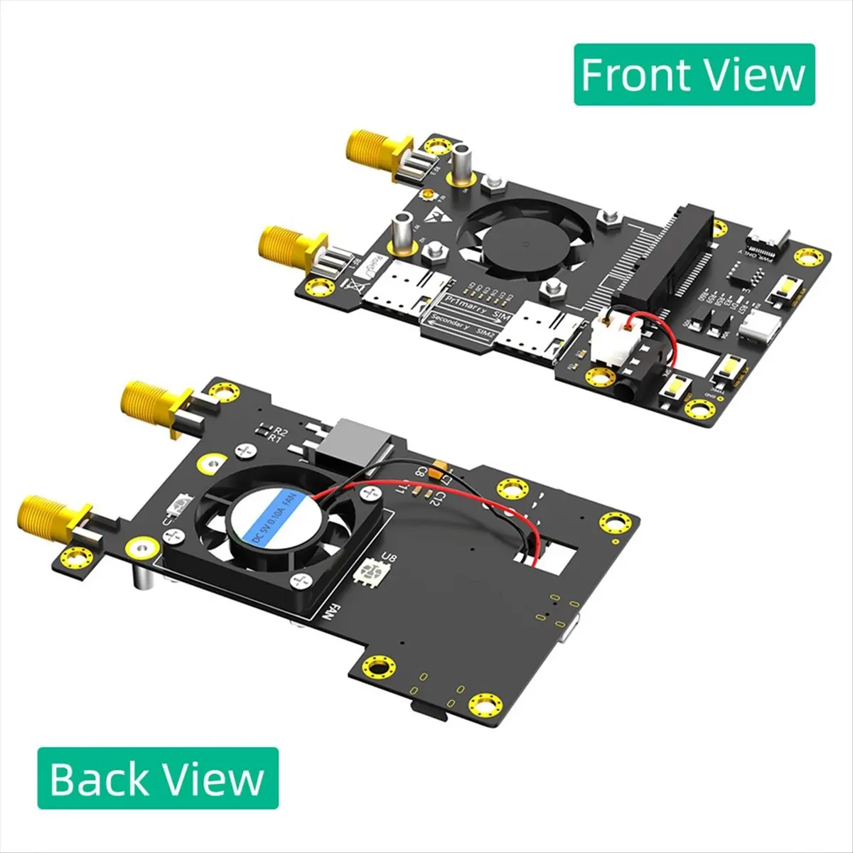 doyou 3G 4G LTE Basic HAT for Raspberry Pi Asus Tinker Board Samsung ARTIK Rock64 Media Latte Panda Cooler Fan