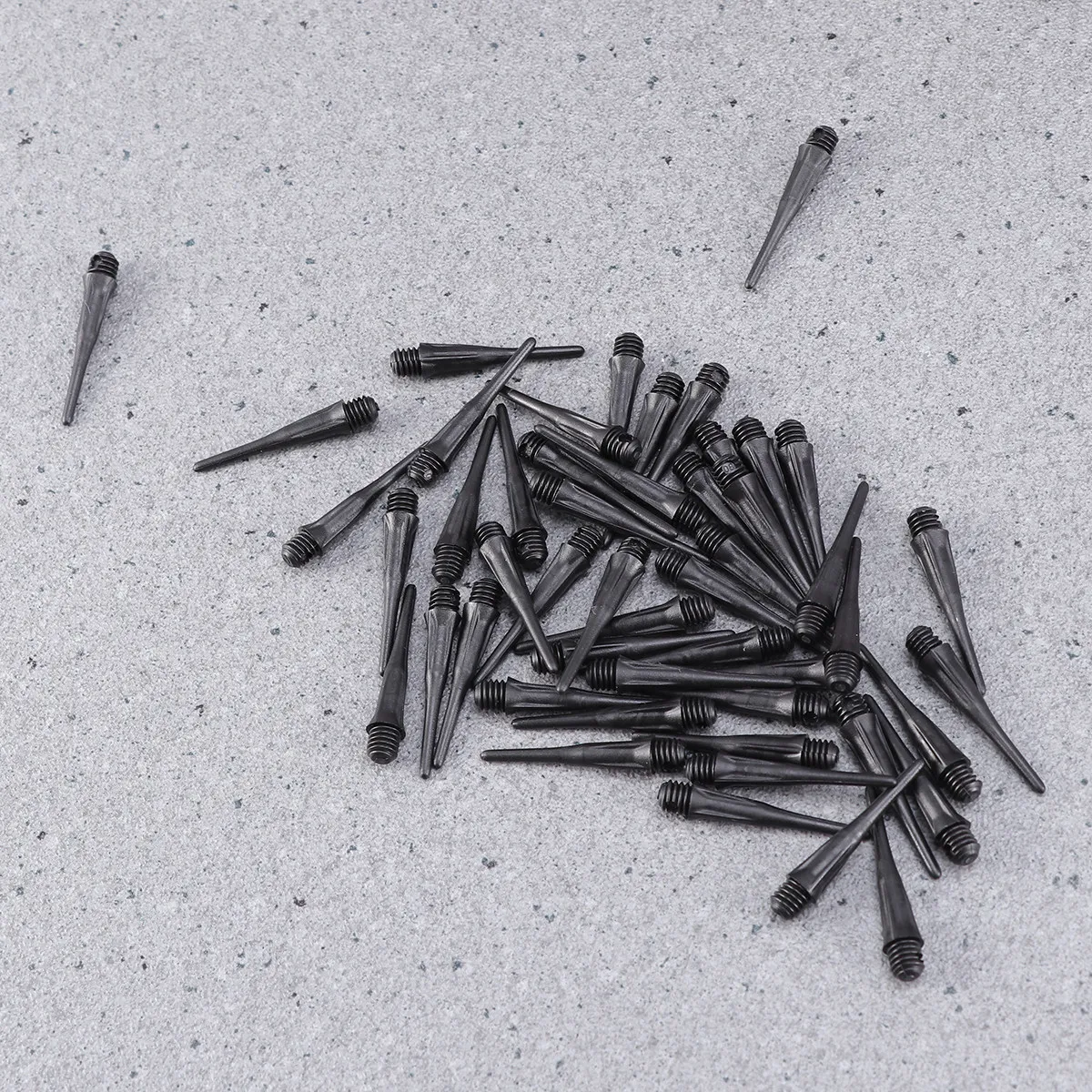 

50 шт. наконечников для дротиков с мягким наконечником из высокоплотного ПВХ, усиленные, конические, с противоскользящим дизайном, с отверстием для фиксации, легко устанавливаемые